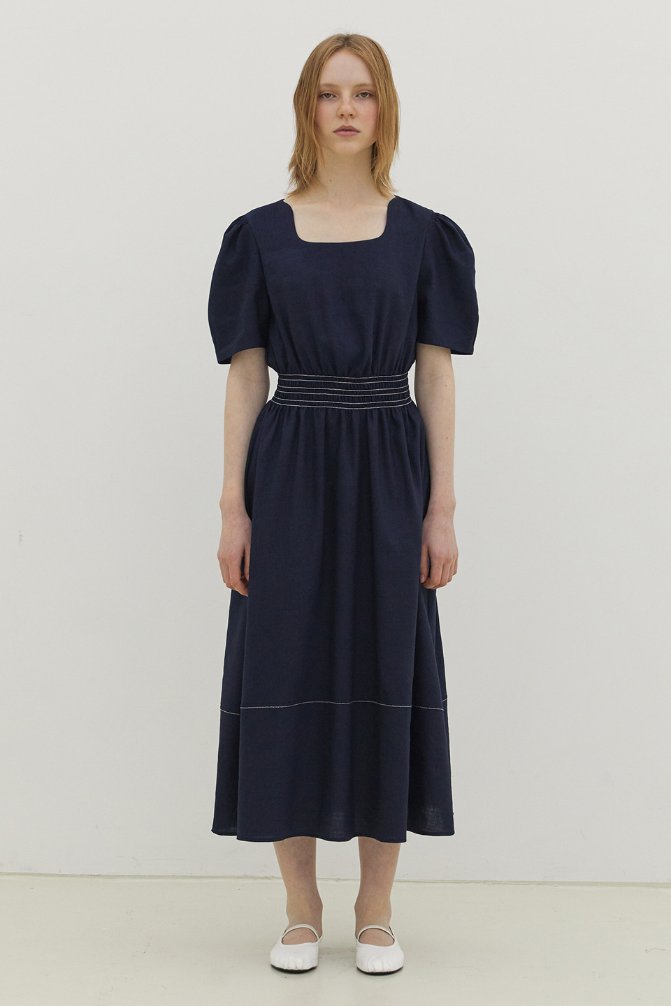 [Outlet] Ivy Smoking Dress_NAVY