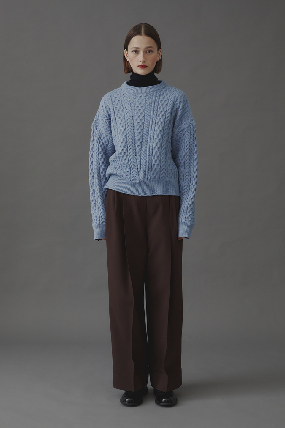 Maty Cable Knit_Blue