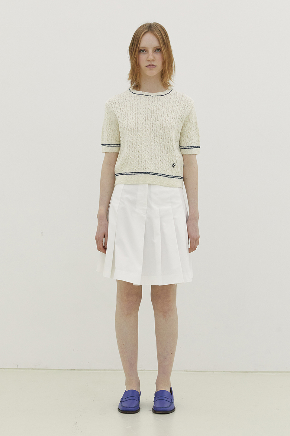 Cable Puff Sleeve Knit_CREAM