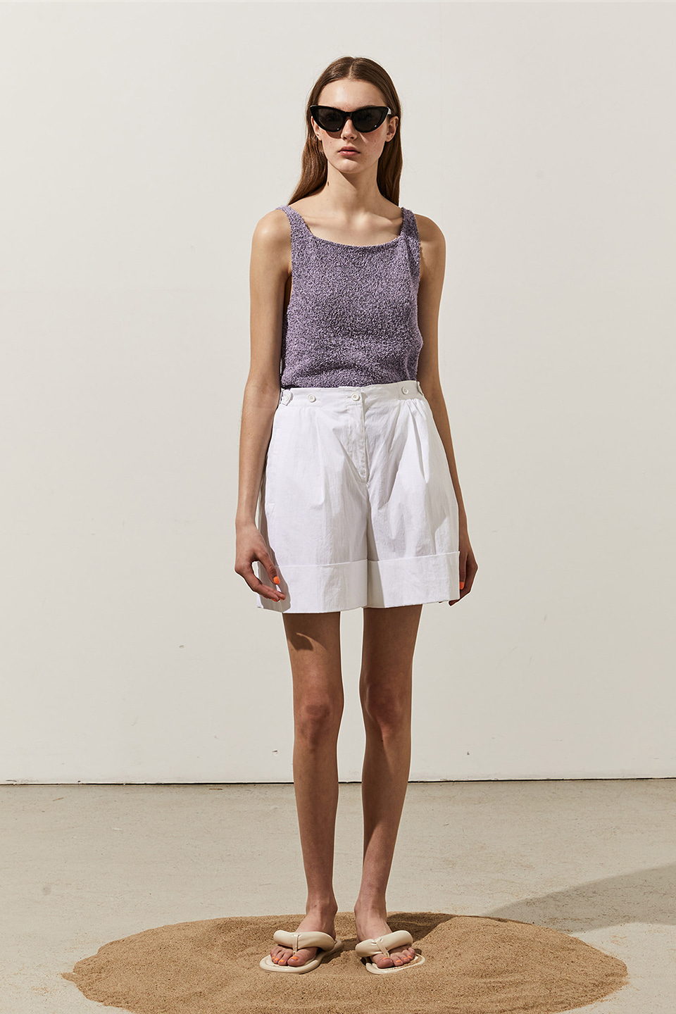 Sleeveless Knit Top_VIOLET