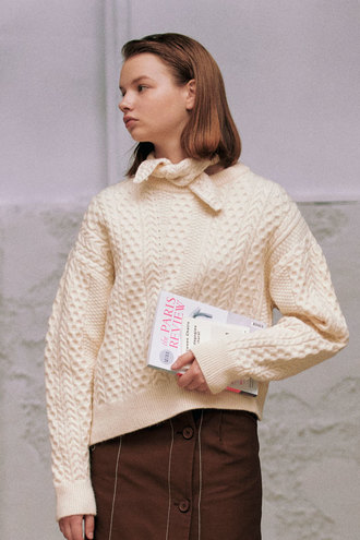 Maty Cable Knit_Ivory