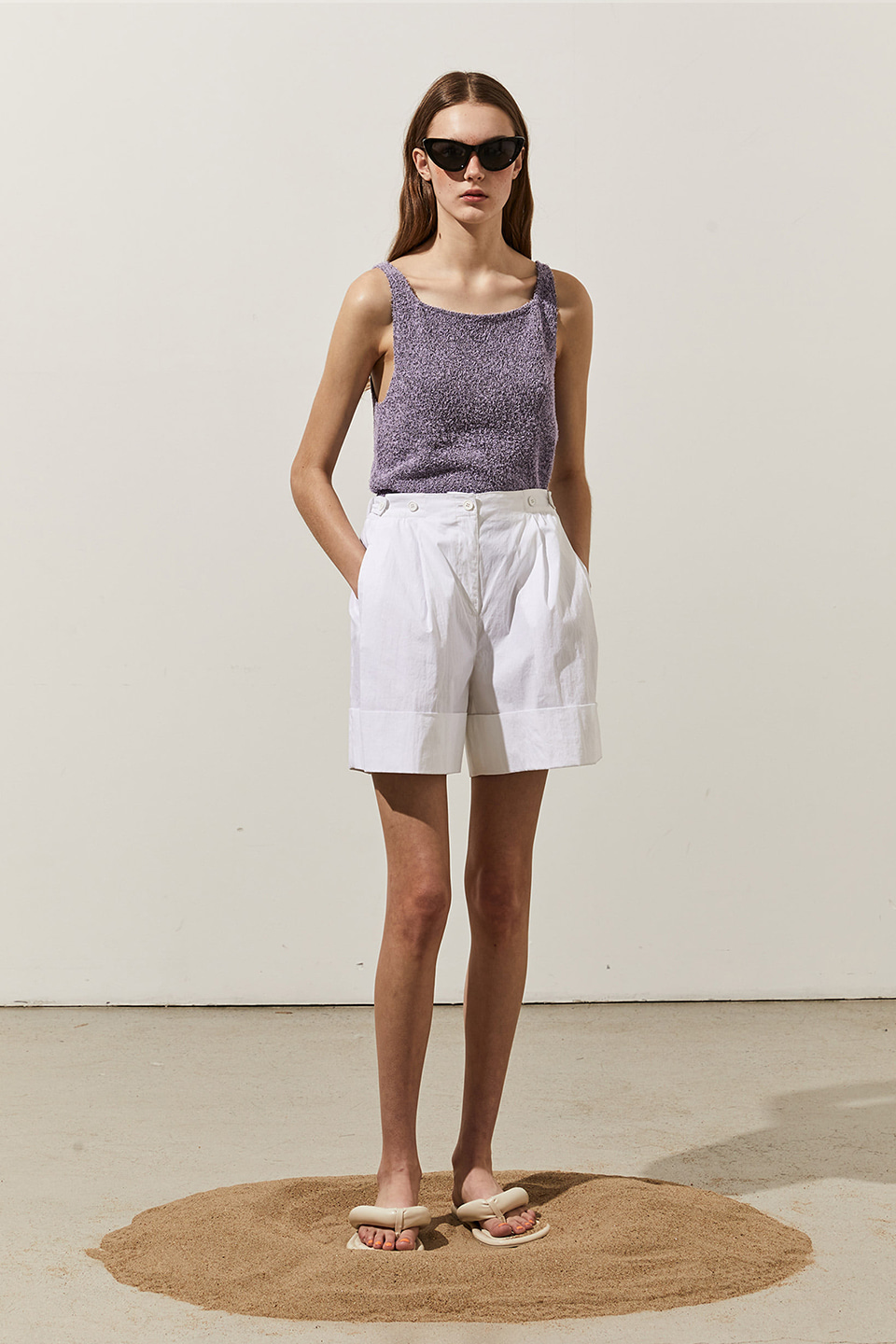 Sleeveless Knit Top_VIOLET